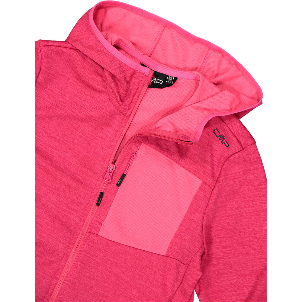 Cmp forro polar mujer WOMAN JACKET FIX HOOD ROSA 04