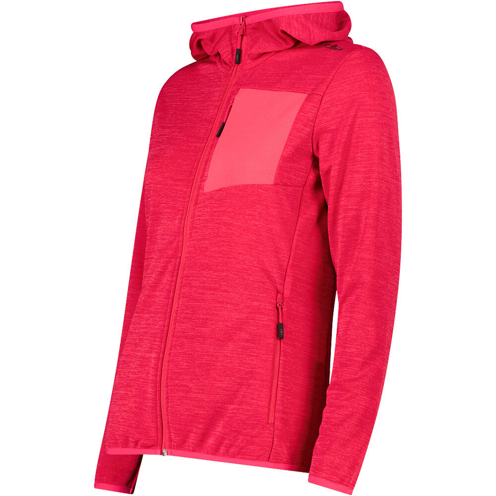 Cmp forro polar mujer WOMAN JACKET FIX HOOD ROSA vista detalle