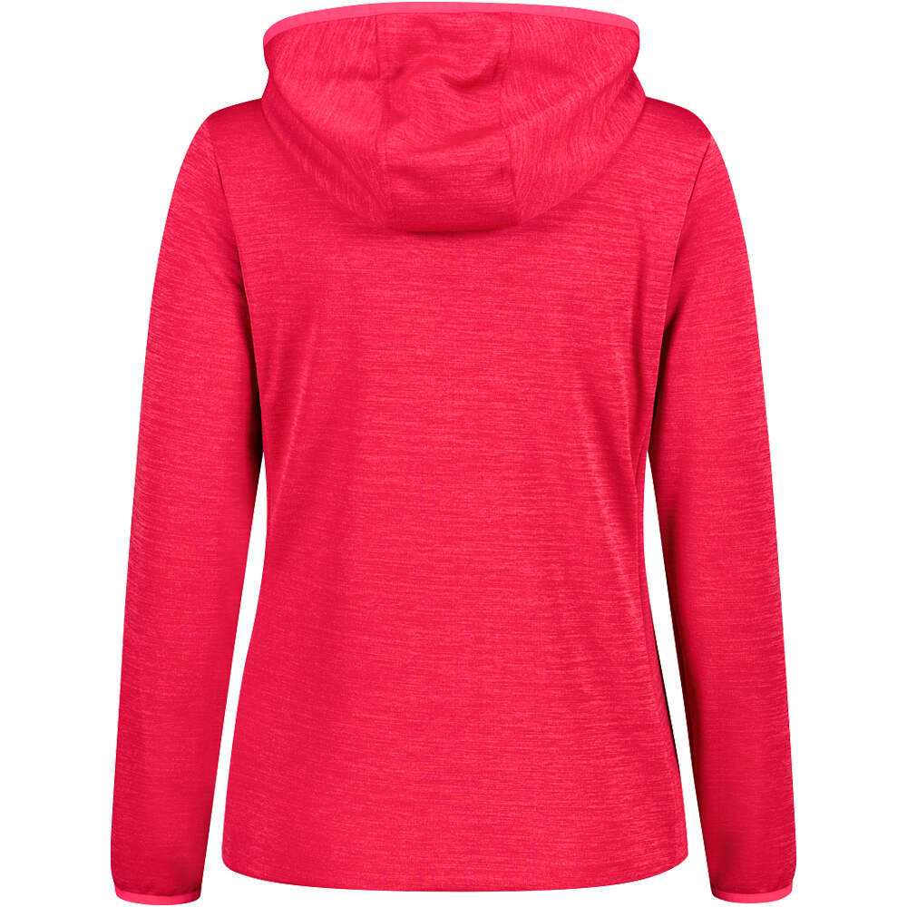 Cmp forro polar mujer WOMAN JACKET FIX HOOD ROSA vista trasera