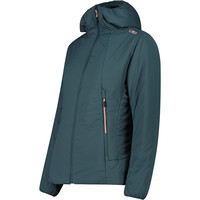 Cmp forro polar mujer WOMAN JACKET FIX HOOD VERDE vista detalle