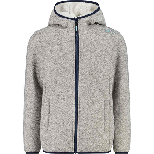 CMP KID G JACKET FIX HOOD blanco