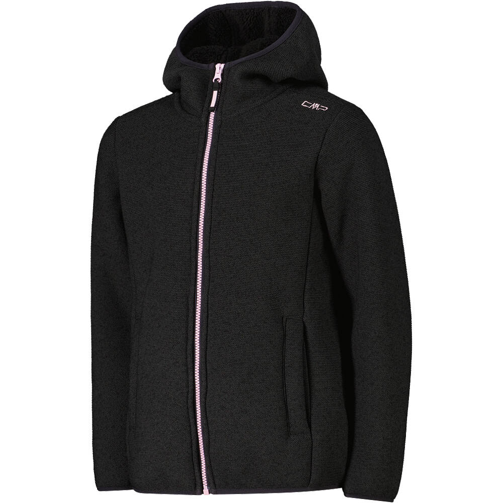 Cmp forro polar niño KID G JACKET FIX HOOD GRIS vista detalle