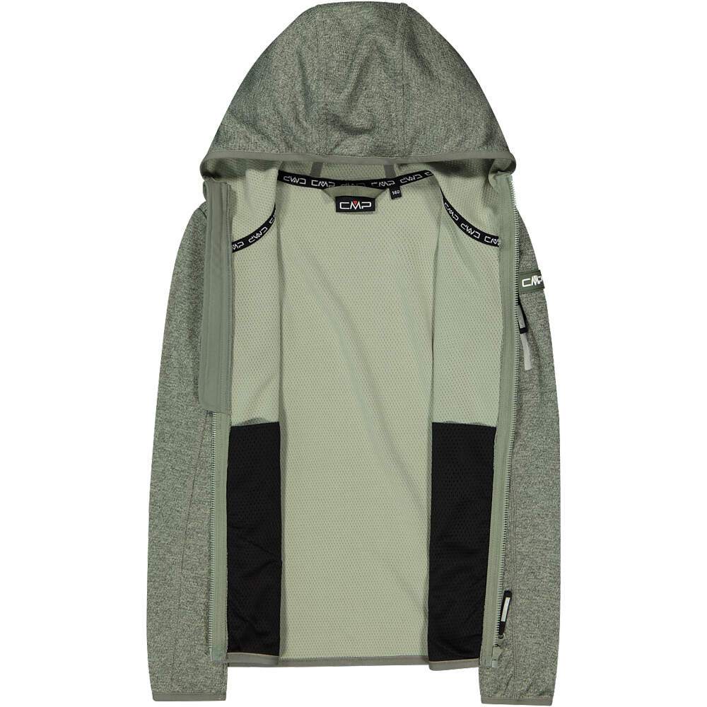 Cmp forro polar niño KID G JACKET FIX HOOD VERDE 03