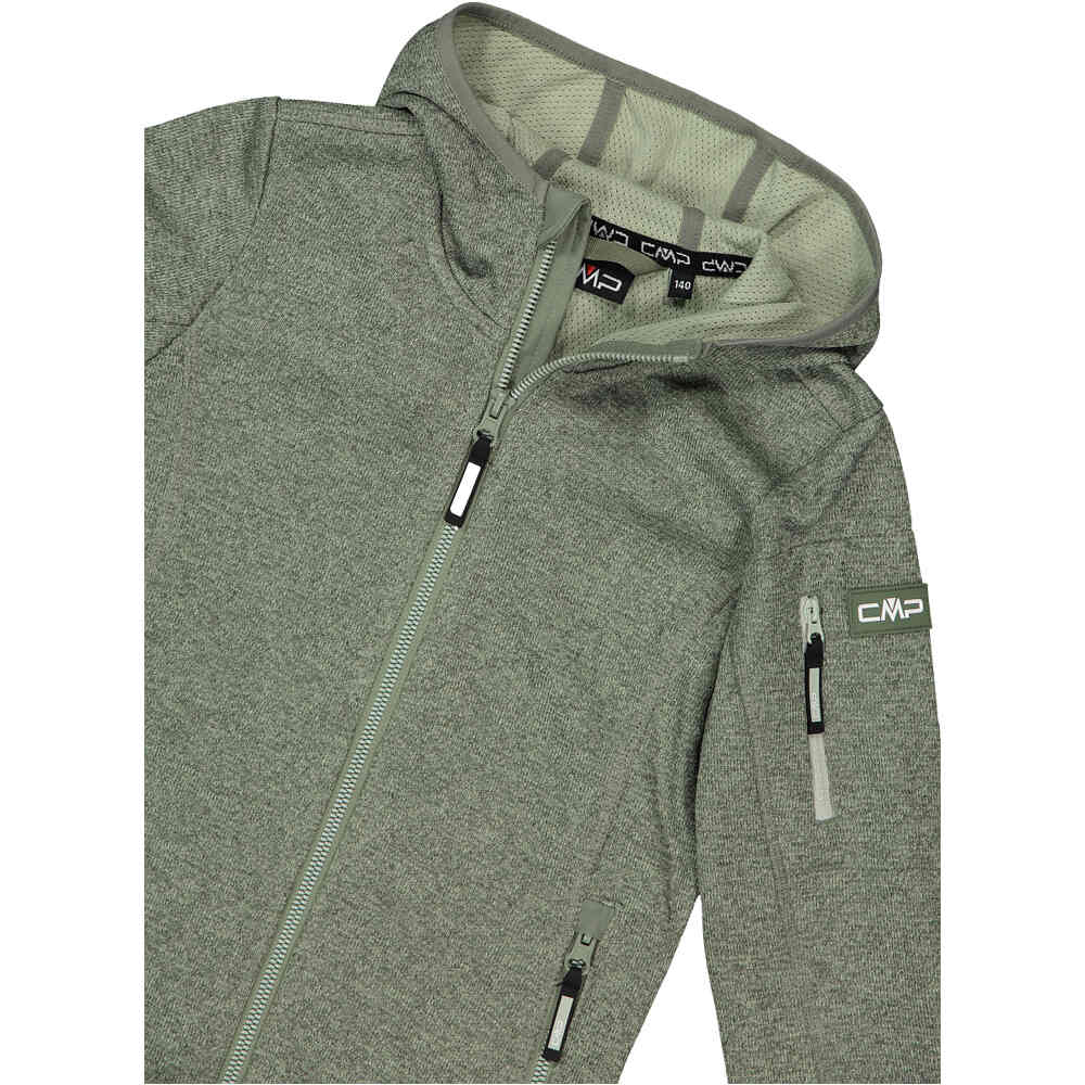 Cmp forro polar niño KID G JACKET FIX HOOD VERDE 04