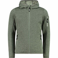 Cmp forro polar niño KID G JACKET FIX HOOD VERDE vista frontal