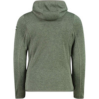 Cmp forro polar niño KID G JACKET FIX HOOD VERDE vista trasera