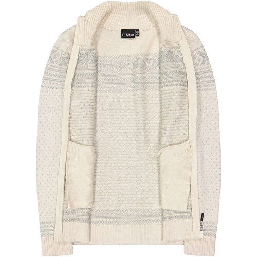 CMP WOMAN JACKET KNITTED blanco