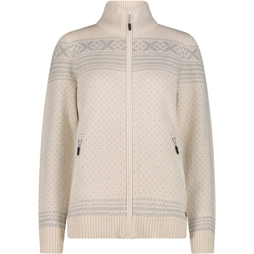 CMP WOMAN JACKET KNITTED blanco