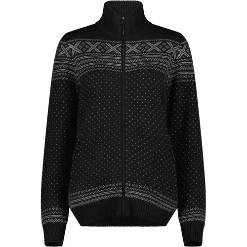 CMP WOMAN JACKET KNITTED negro