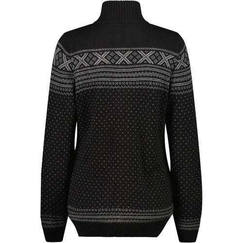 CMP WOMAN JACKET KNITTED negro