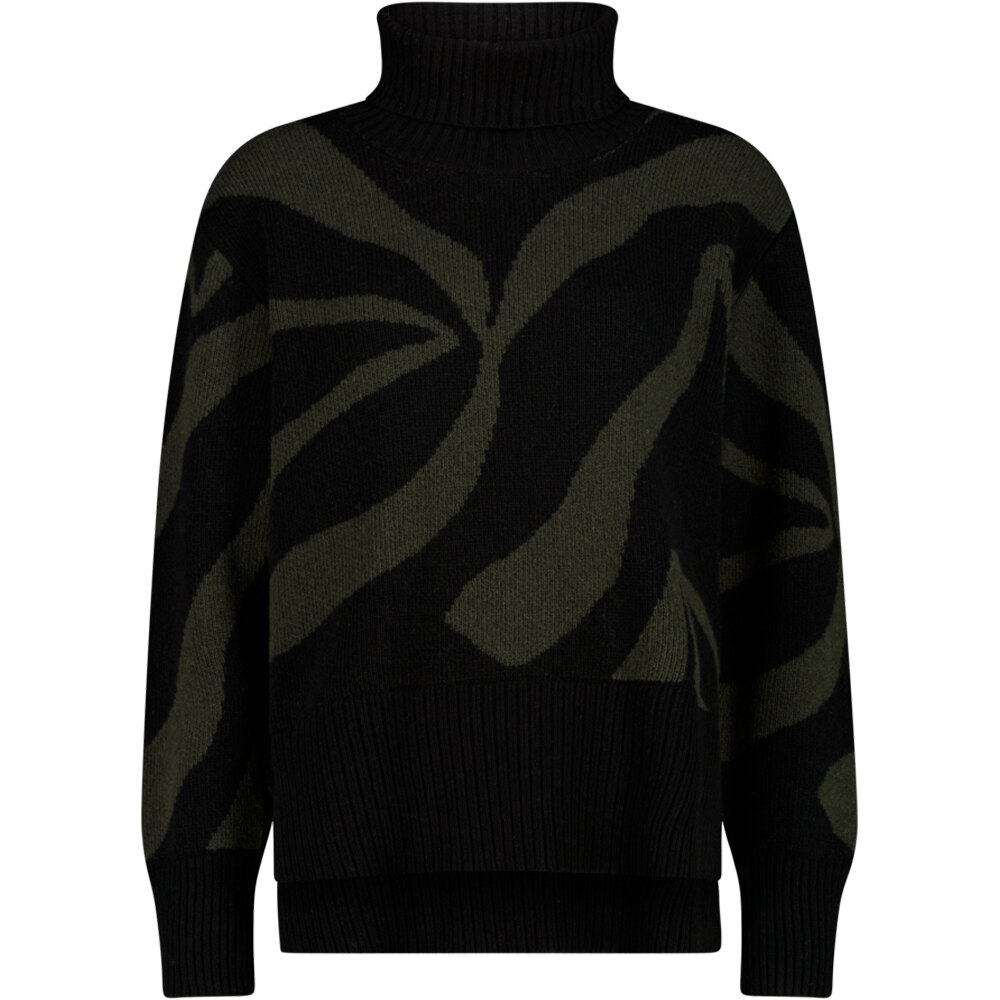 Cmp jersey esquí mujer WOMAN SWEAT KNITTED NEGRO vista frontal