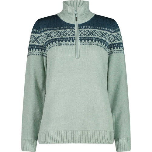 CMP WOMAN SWEAT KNITTED verde