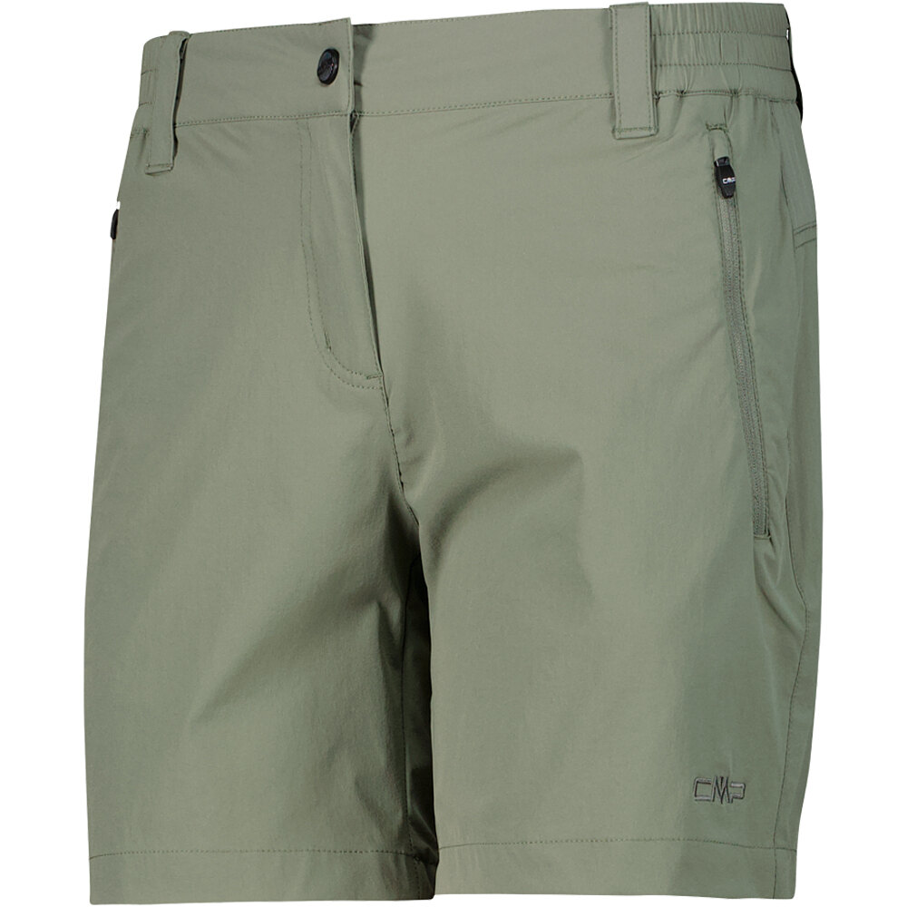 Cmp pantalón corto montaña mujer WOMAN SHORT VERDE vista detalle