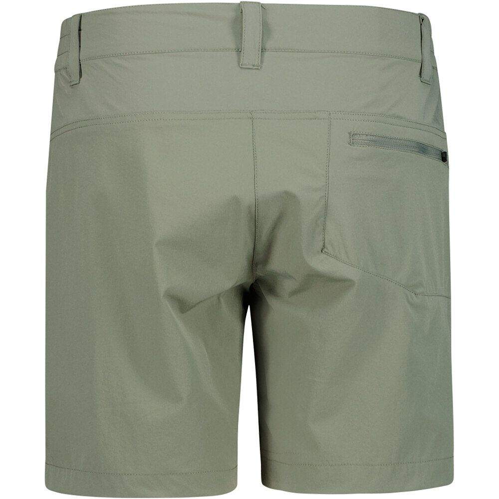 Cmp pantalón corto montaña mujer WOMAN SHORT VERDE vista trasera