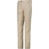 Cmp pantalón montaña mujer WOMAN ZIP OFF PANT MARRON vista detalle