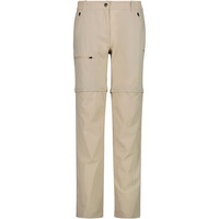Cmp pantalón montaña mujer WOMAN ZIP OFF PANT MARRON vista frontal