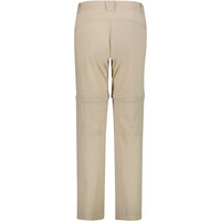 Cmp pantalón montaña mujer WOMAN ZIP OFF PANT MARRON vista trasera