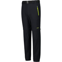 Cmp pantalón montaña niño KID ZIP OFF PANT NEGRO vista detalle