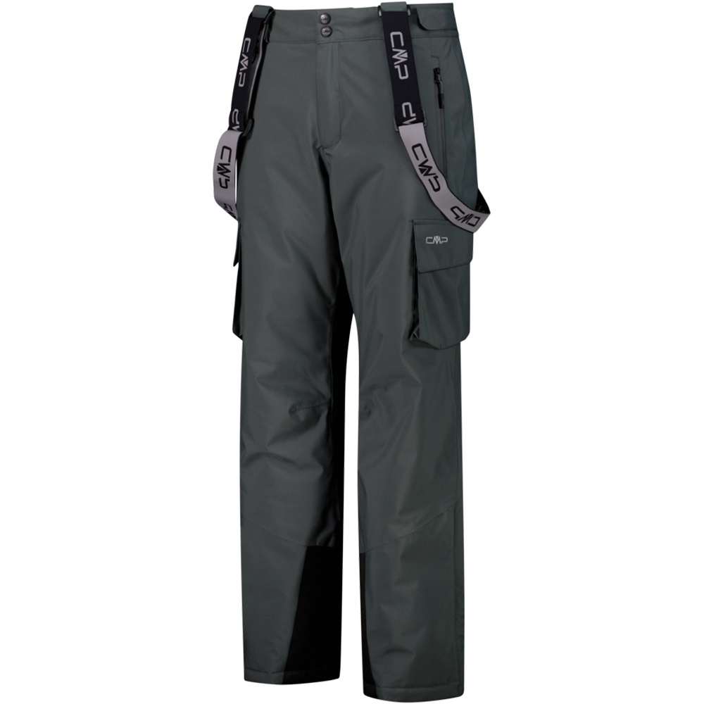 Cmp pantalones esquí hombre MAN SALOPETTE CARGO VERDE vista detalle