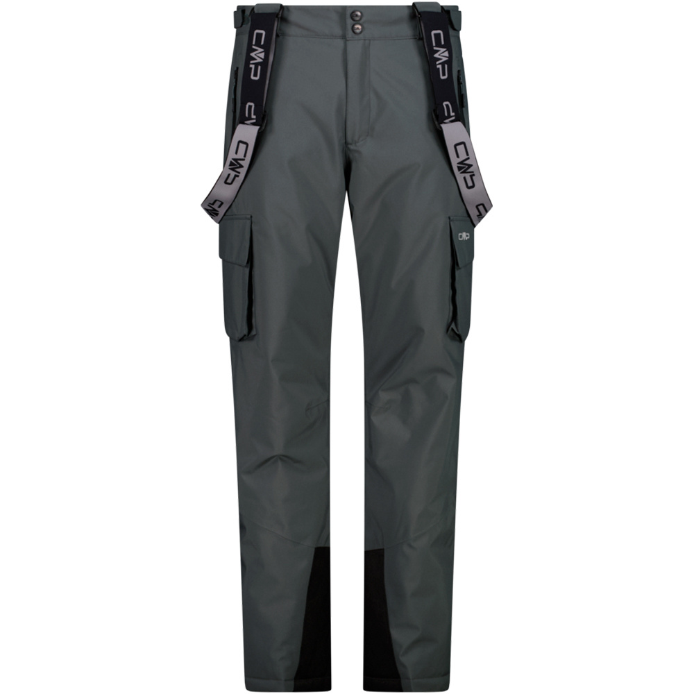 Cmp pantalones esquí hombre MAN SALOPETTE CARGO VERDE vista frontal
