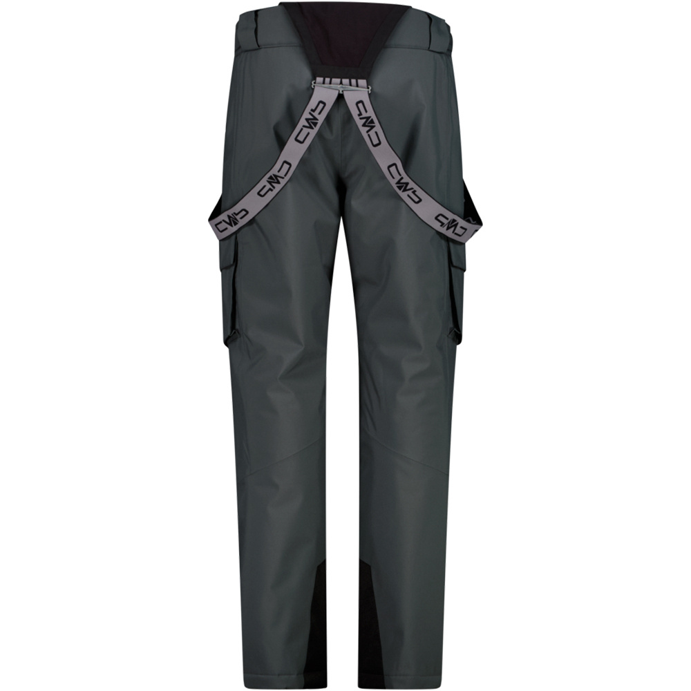 Cmp pantalones esquí hombre MAN SALOPETTE CARGO VERDE vista trasera