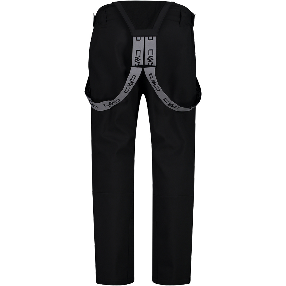 Cmp pantalones esquí hombre MAN SALOPETTE NEGRO vista trasera