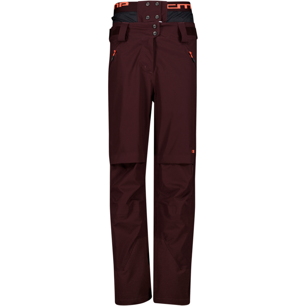 Cmp pantalones esquí mujer WOMAN PANT MORADO vista frontal
