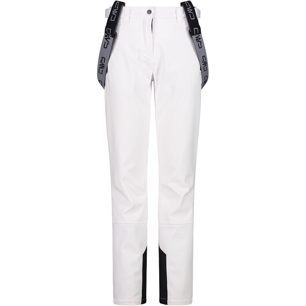 Cmp pantalones esquí mujer WOMAN SALOPETTE BLANCO vista frontal