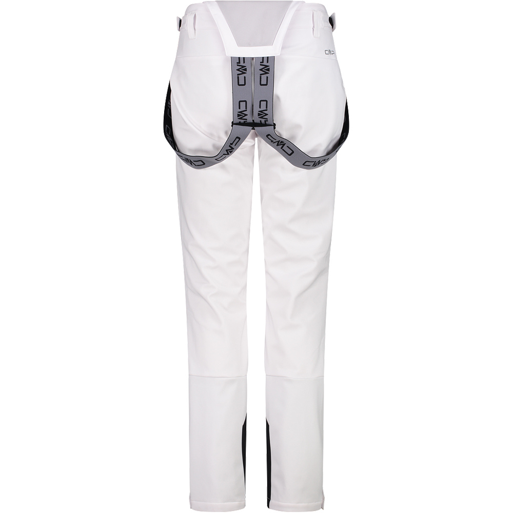 Cmp pantalones esquí mujer WOMAN SALOPETTE BLANCO vista trasera