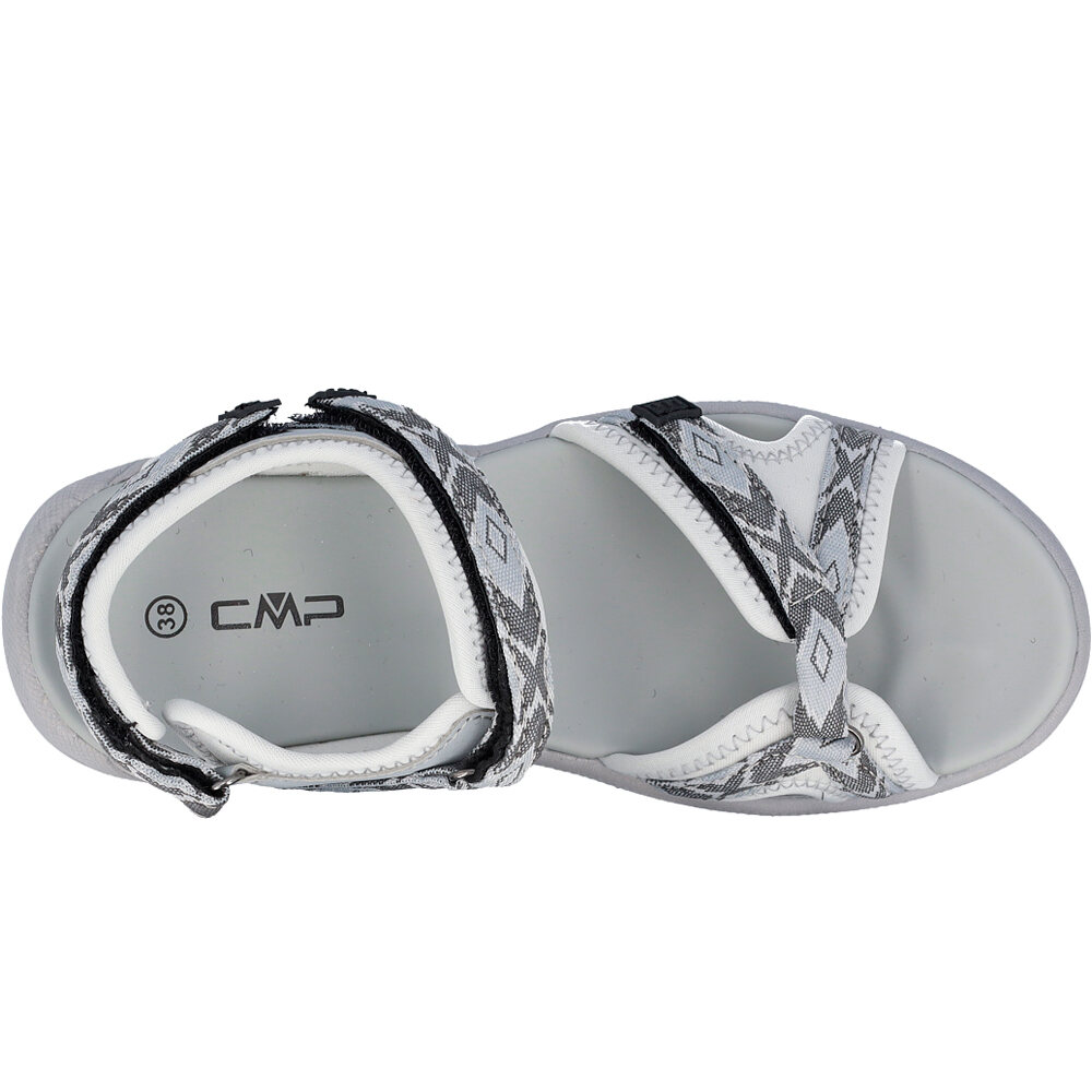 Cmp sandalias trekking mujer ALMAAK BLANCO vista trasera