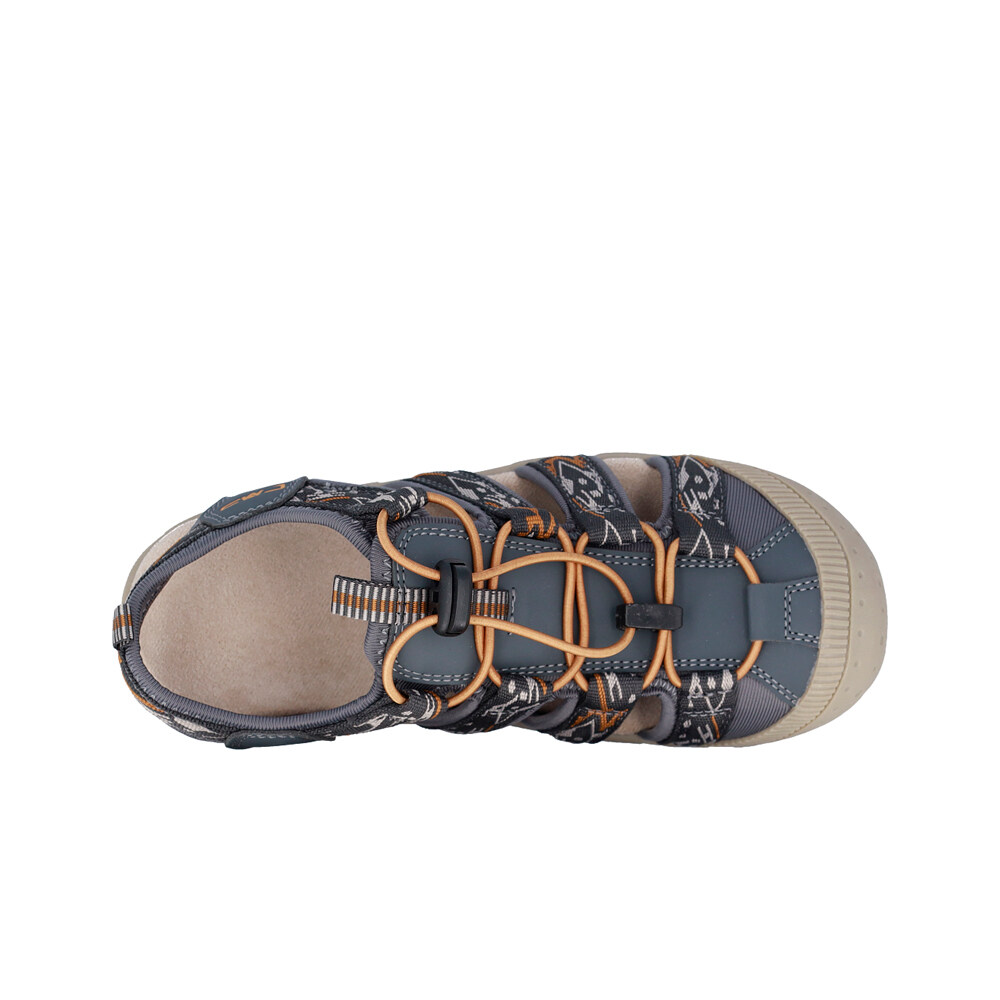 Cmp sandalias trekking niño SAHIPH AZUL vista trasera