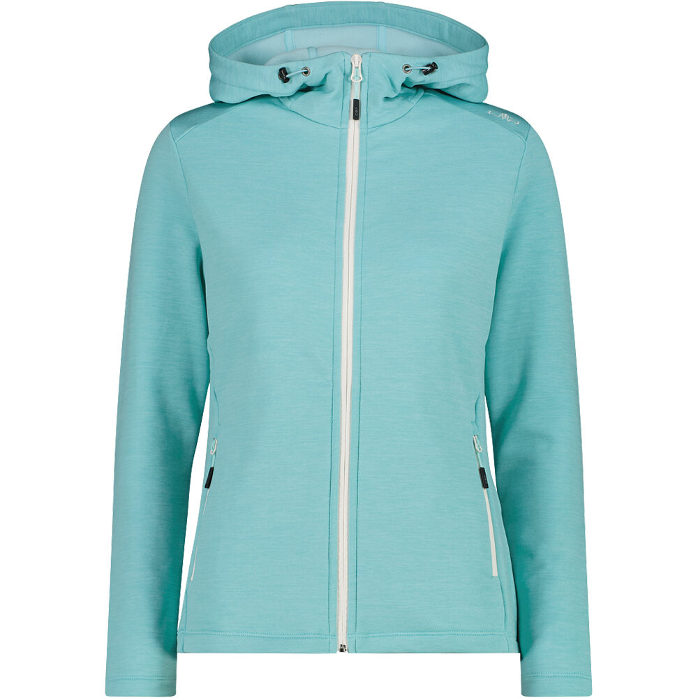 Cmp Sudaderas Montaña Mujer WOMAN JACKET FIX HOOD VERDE vista frontal