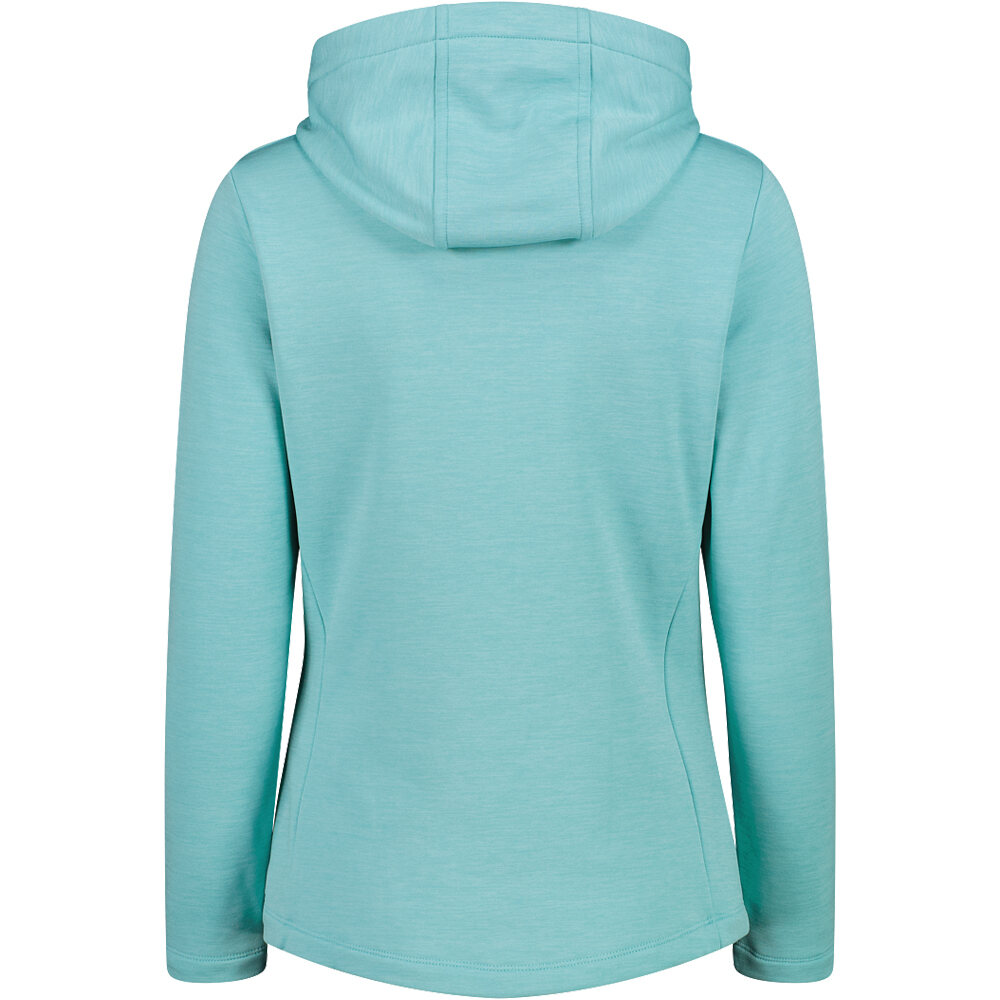 Cmp Sudaderas Montaña Mujer WOMAN JACKET FIX HOOD VERDE vista trasera