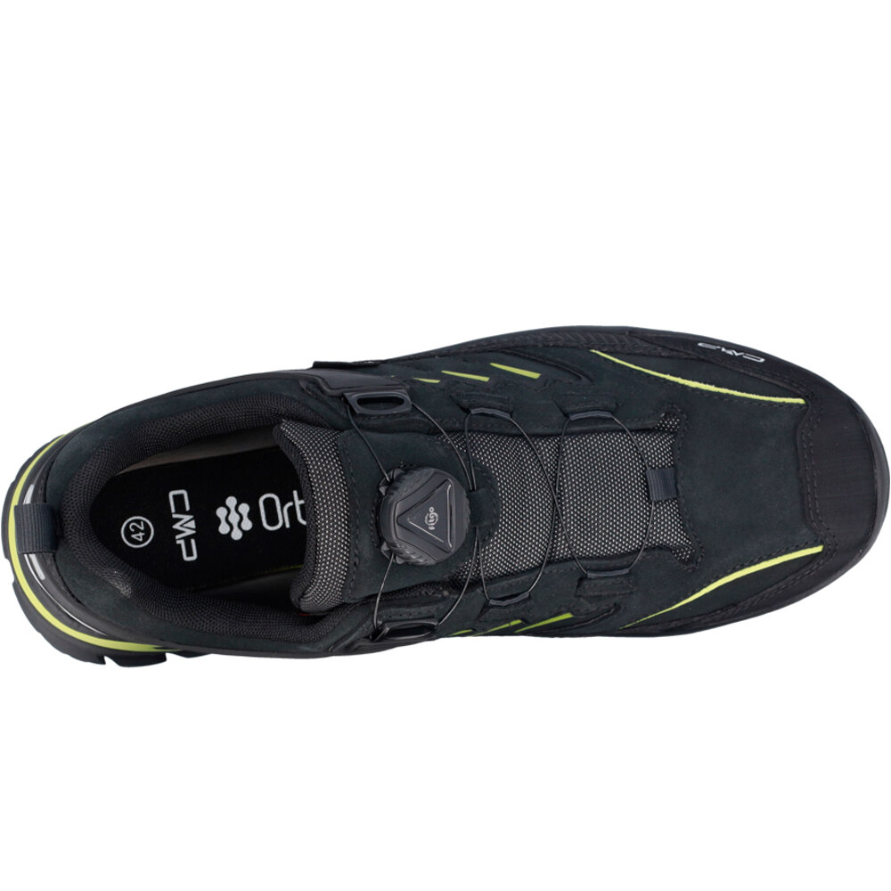 Cmp zapatilla trekking hombre RIGEL 2.0 LOW FITGO WATERPROOF GRIS vista trasera