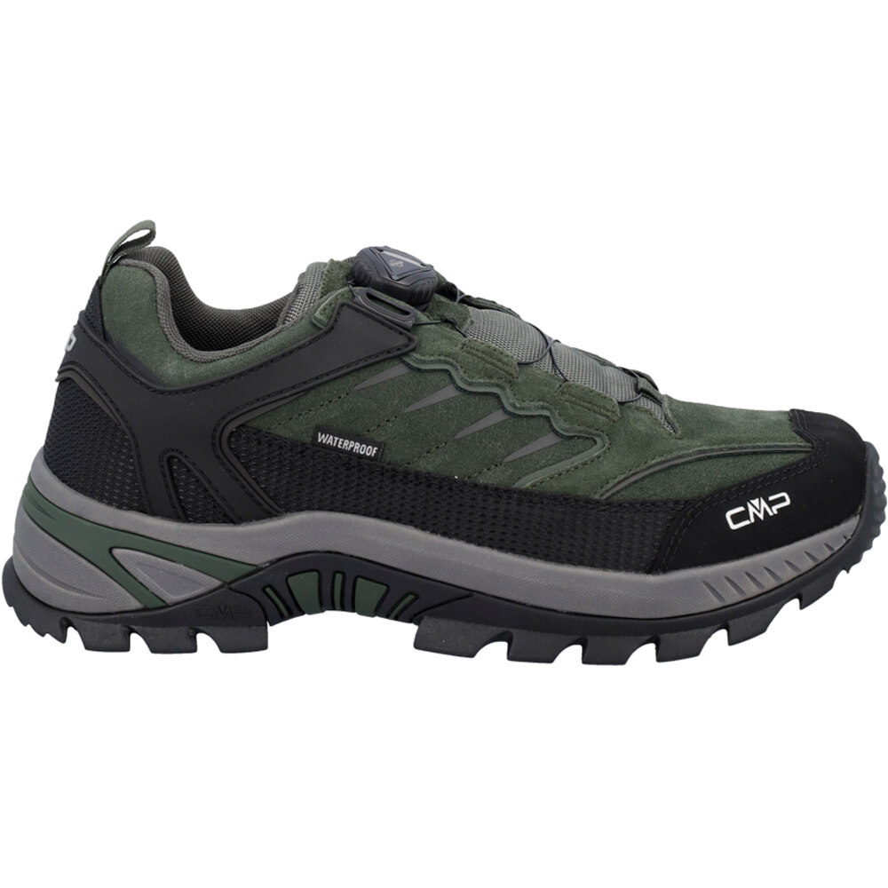 Cmp zapatilla trekking hombre RIGEL 2.0 LOW FITGO WATERPROOF VERDE lateral exterior