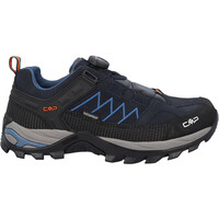 Cmp zapatilla trekking hombre RIGEL LOW WATERPROOF AZUL lateral exterior