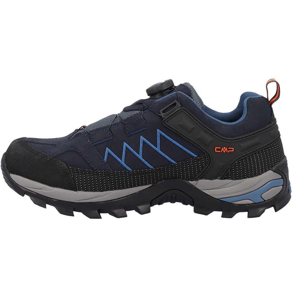 Cmp zapatilla trekking hombre RIGEL LOW WATERPROOF AZUL lateral interior