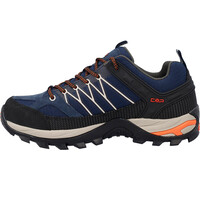 Cmp zapatilla trekking hombre RIGEL LOW WATERPROOF AZUL lateral interior