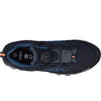 Cmp zapatilla trekking hombre RIGEL LOW WATERPROOF AZUL vista trasera
