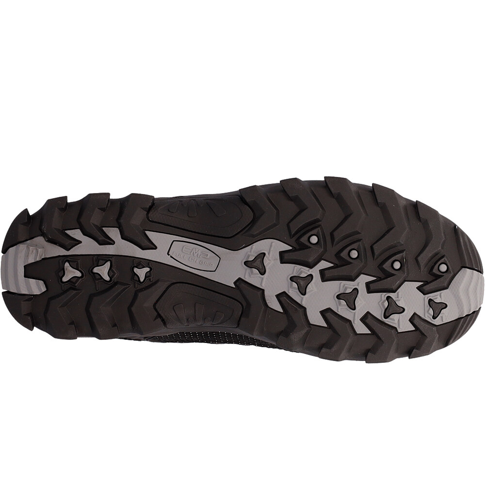 Cmp zapatilla trekking hombre RIGEL LOW WATERPROOF GRIS vista superior