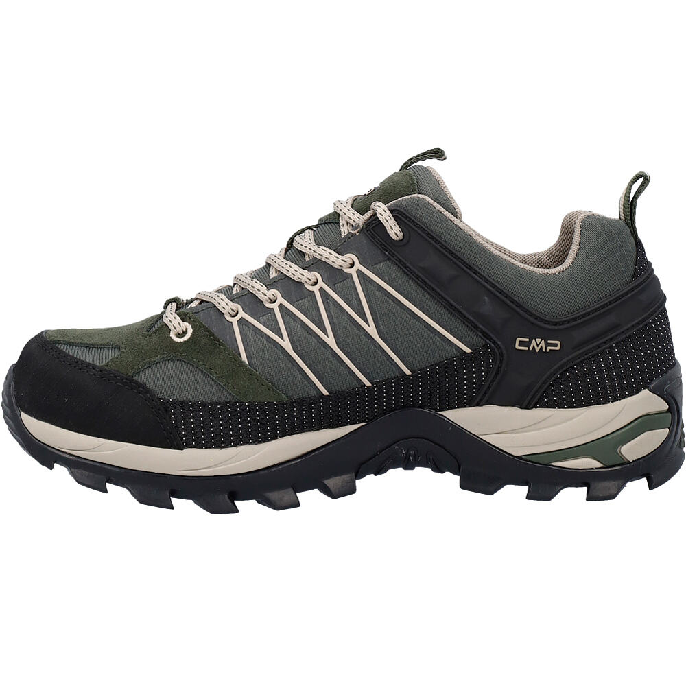 Cmp zapatilla trekking hombre RIGEL LOW WATERPROOF VERDE lateral interior