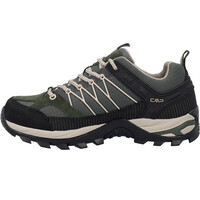Cmp zapatilla trekking hombre RIGEL LOW WATERPROOF VERDE lateral interior