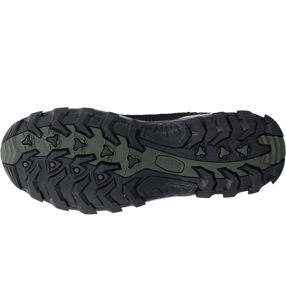 Cmp zapatilla trekking hombre RIGEL LOW WATERPROOF VERDE vista superior