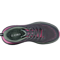 Cmp zapatilla trekking mujer RAHMSY ROJO vista trasera