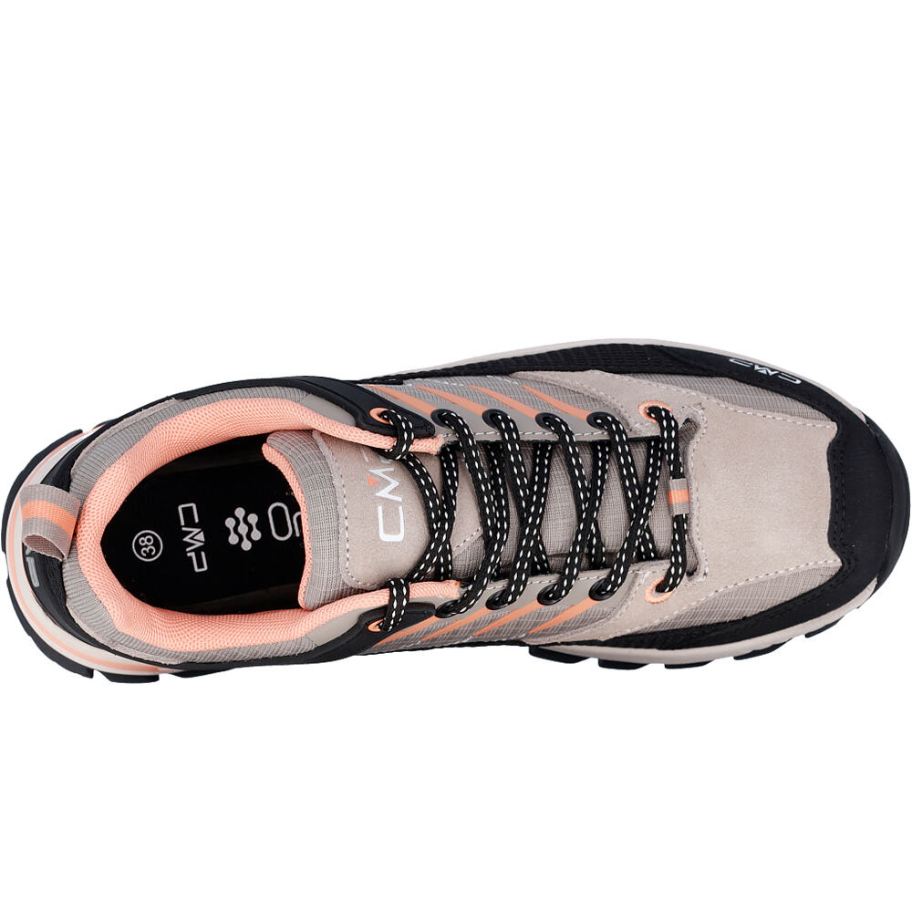Cmp zapatilla trekking mujer RIGEL 2.0 LOW TREKKING WATERPROOF MARRON vista trasera