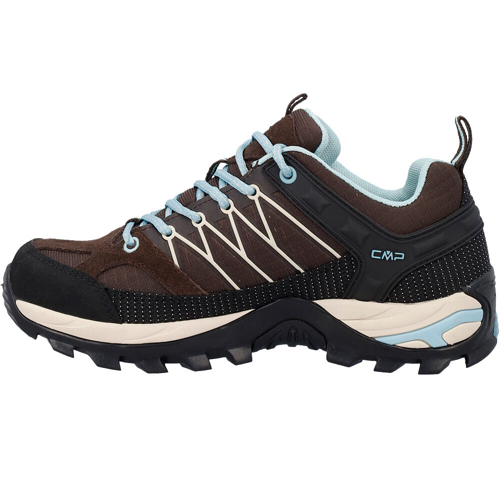 Cmp zapatilla trekking mujer RIGEL LOW WATERPROOF MARRON lateral interior
