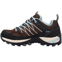 Cmp zapatilla trekking mujer RIGEL LOW WATERPROOF MARRON lateral interior