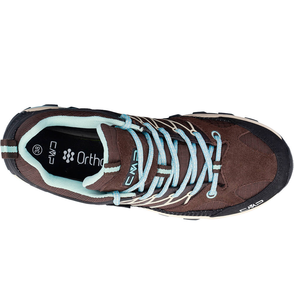 Cmp zapatilla trekking mujer RIGEL LOW WATERPROOF MARRON vista trasera