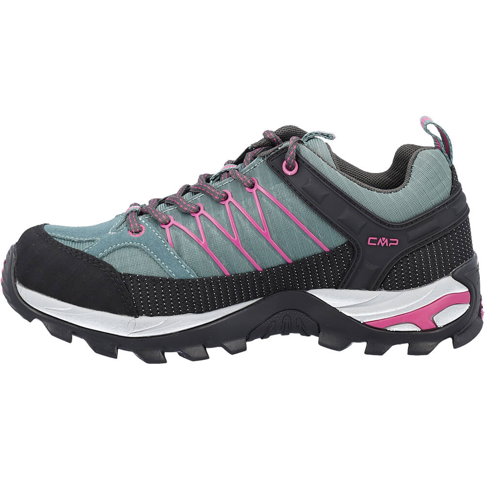 Cmp zapatilla trekking mujer RIGEL LOW WATERPROOF VERDE lateral interior