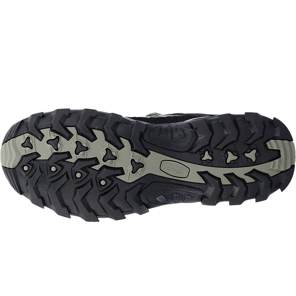 Cmp zapatilla trekking mujer RIGEL LOW WATERPROOF VERDE vista superior